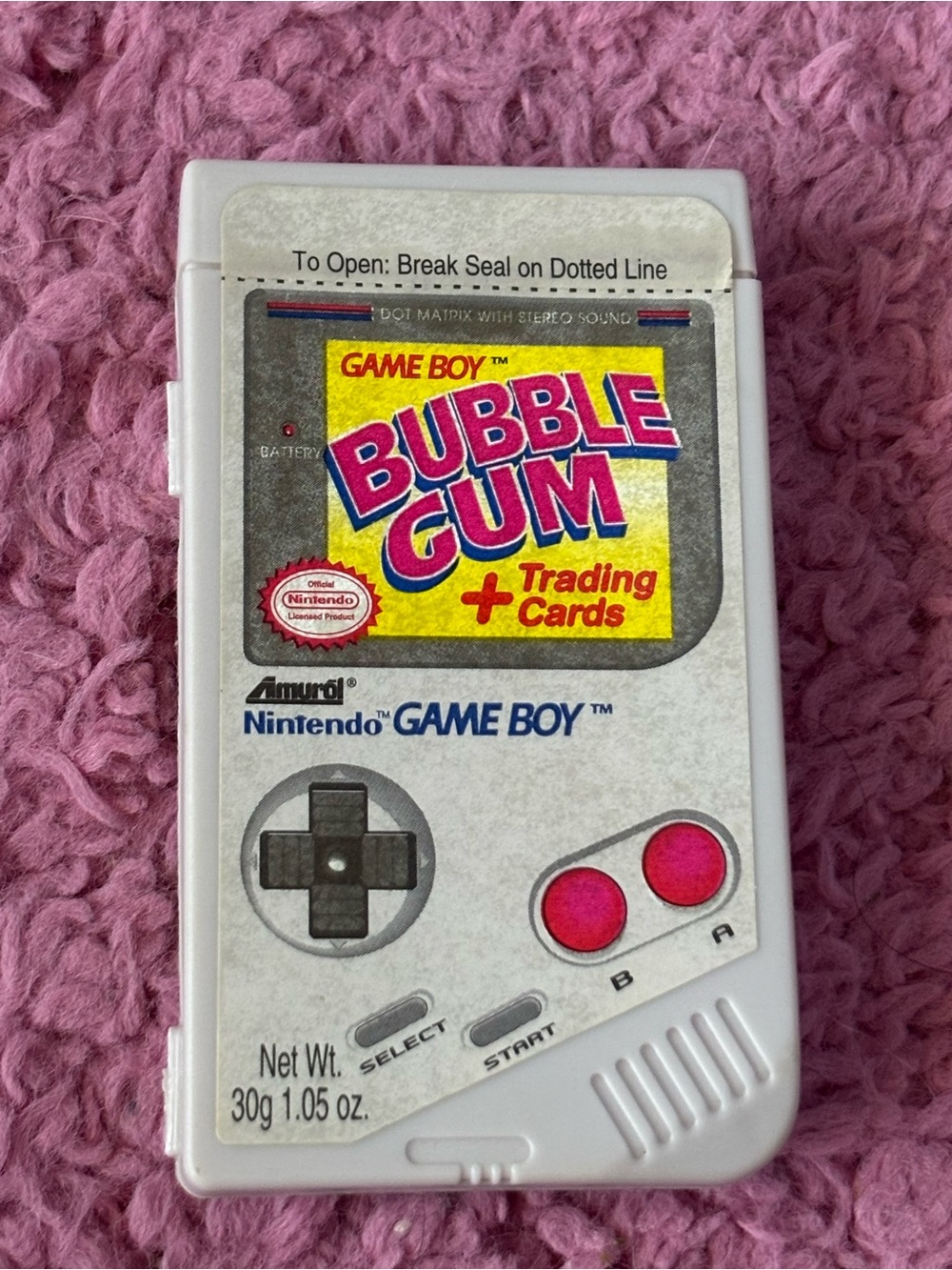 RARE new unopened Nintendo Game Boy Bubble Gum Amurol Trading Cards Yellow 1993